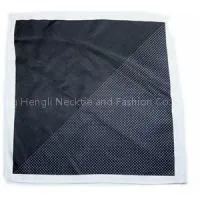 Black Dot Plain Printing Hanky thumbnail-1