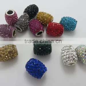 Sparkle Clay DIY Jewelry Beads Accessories, Stones Crystals Barrel Beads for Bracelet thumbnail-1