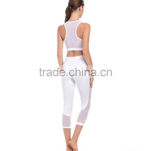 Ladies Yoga Sports Bra + Workout Leggings Sports Sets thumbnail-4
