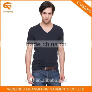 Promotional Plain Election Campaign V Neck Man Cotton t Shirts thumbnail-4