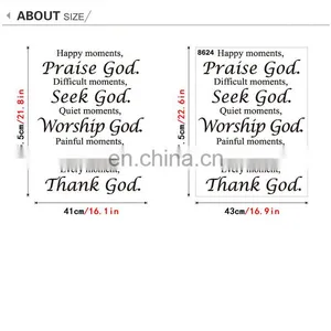 Funny God Wall Stickers Wedding Favors Home Decoration thumbnail-5