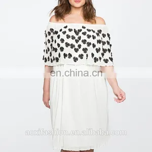 China High Quality Clothing Factory Plus Size Women Clothing Dinner Party Dress for Fat Women thumbnail-3