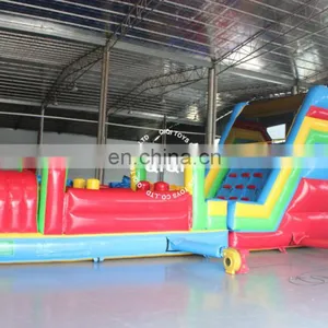 Adult & Kids Challenge Course Obstacle Inflatable With Water Pool for Rental thumbnail-3