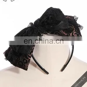 Gothic Steampunk High Waist Skirt With Headband Bow thumbnail-3