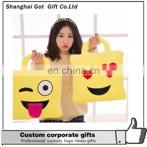 Emoji Pillow With Good Quality for Promotion Cheap Emoticon Emoji Pillow thumbnail-1