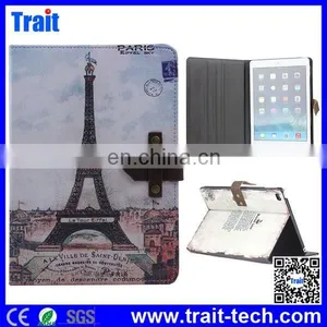 Retro Style Magnetic Flip Stand Time Axis Pattern Leather Case for IPad Air 2 IPad 6,wholesale for Apple Ipad 6 Leather Case thumbnail-3