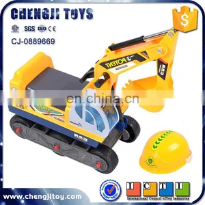 Plastic 2 in 1 Engineering Vehical Kids Ride on Excavator thumbnail-1
