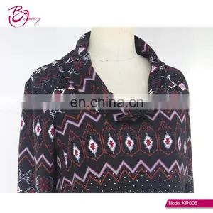 2017 Fall Spandex Turkish Style Plus Size One Piece Digital Printing Ropa Mujer Tunic for Woman thumbnail-5
