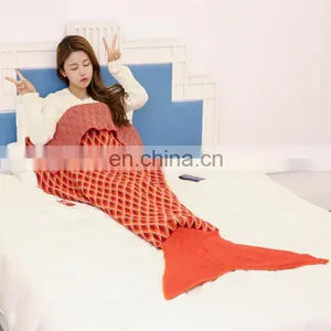 Fashion Adult Wholesale Blanket High Quality Mermaid Tail Blanket thumbnail-1