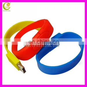 Custom Logo Usb Flash Drive Wrist Watch Nice Wrist Band Custom Reflective Slap Bracelets thumbnail-4
