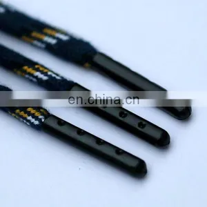 Customized Engraved Logo Shoelace Tips Gold/silver/gun Metal/red Bullet Crimp String Aglet thumbnail-6