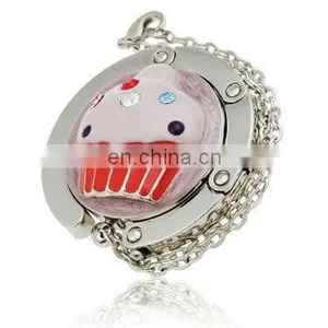 3D Red Cute Lady Cupcake Bag Purse Hook thumbnail-1