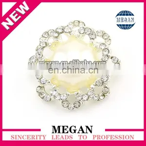 Wholesale Pearl Rhinestone Buttons for Wedding Decoration thumbnail-1
