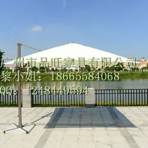 Swimming Pool Logo Portable Printed Blue Outdoor Umbrella Easy to clean thumbnail-1