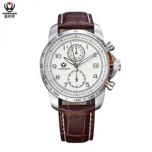 XINBOQIN Manufacturer LOGO Custom Fashion Business High Quanlity Simple Design 2018 Luxury Quartz Brand Name Stainless Steel Men's Watch thumbnail-2