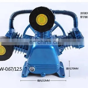 Belt Driven Lubricated Piston High Pressure Air Compressor Pump Head thumbnail-4