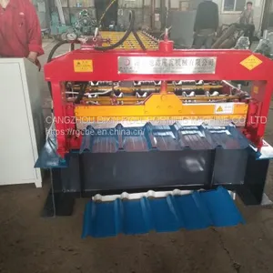 Trapezoidal Roofing Sheet Tile Roll Forming Machine thumbnail-4