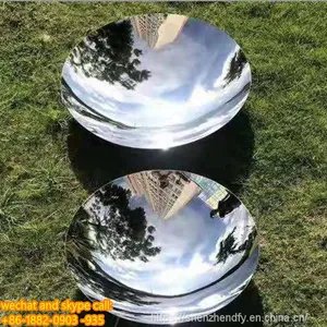 Outdoor Metal Ball Sculpture Customized Exquisite Auto Paint Spraying In Various Colors thumbnail-2