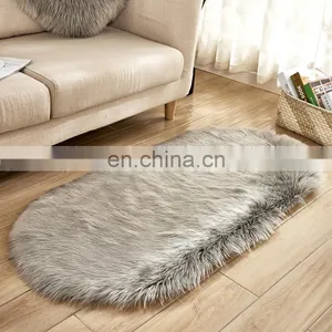 Hot Sale Pure Sheepskin Plush Fur Rugs Carpets for Decoration thumbnail-1