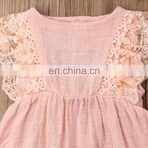 Infant Romper Comfortable Clothing Sleeveless Linen Baby Clothes thumbnail-3