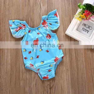 2018 Girls Swimwear Girl SwimSuit Ruffle Rompers for Kids thumbnail-2
