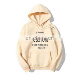 Womens 2020 New Arrival Custom Logo Casual Long Sleeve Pullover Kangaroo Pocket Sweatshirt Hoodies thumbnail-2