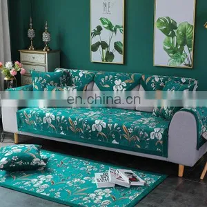 Chenille Fabric Sofa Cover Modern Couch Cover For Living Room Decor Slip-resistant Sofa Towel Home Textile Funda Sofa Slipcover thumbnail-3