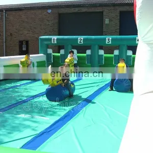 Outdoor Inflatable Horse Race Derby Game Party Wipeout Fun Games For Kids Adults thumbnail-4