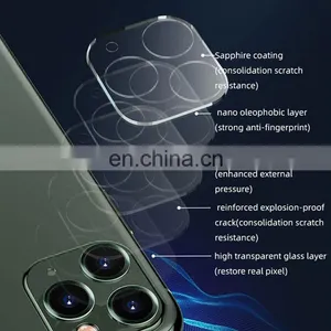 JOYROOM Hot Selling PF074 Phone Camera Lens for Iphone 11pro,11 Pro Max,11 Camera Lens Protector thumbnail-3