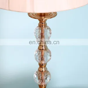 Elegant Crystal Decorative Design Modern Bedroom Metal Night Lamp for Bedside thumbnail-5