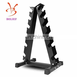 Crossfit Fitness Equipment Steel Adjustable Dumbbell Storage Rack thumbnail-5