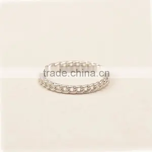 Fashion Jewelry Factory High Quality Silver Plated Shiny Finger Rings thumbnail-3