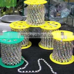 CN0321 Good Quality Rhinestone Cup Chain Trimming Rhinestone Chain Trimming, Factory Selling Rhinestone Cup Chain thumbnail-2