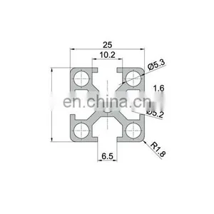 SHENGXIN Customized Extrusion 2525 Aluminium Profile T Slot thumbnail-2