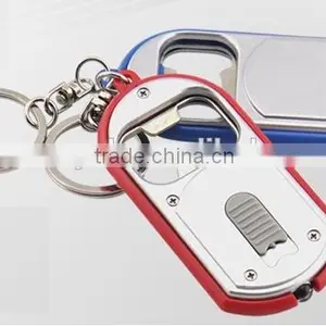 Promotion Gift Mini LED Light With Keychain and Bottle Opener thumbnail-2