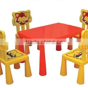 Popular Removable Rectangular Plastic Children Dining Table thumbnail-3