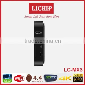 Smart Wifi Android 4.4 S802 1080P 4k LC- MX3 MXIII TV Box thumbnail-2