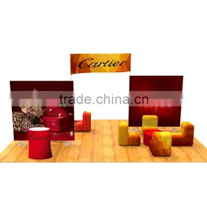 Custom Company Logo Printed Fitted Stretch Stand Display Kiosk, Display Equipment thumbnail-1