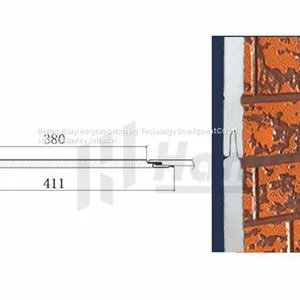 Polyurethane Sandwich Wood Grain Panel Wall Cladding Steel Structure thumbnail-5