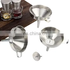 Best Quality Stainless Steel Funnel Set Oil Beer Canning Funnel Set thumbnail-4