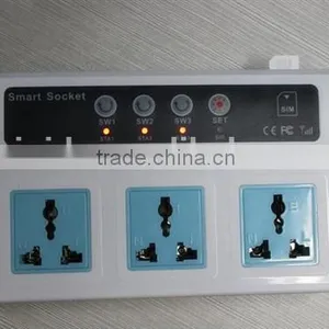 AC 90-245V SMS/DIAL Remote Controlled 2200W GSM Power Socket Extension Style With 3 Universal Sockets for US/EU/UK Standard Plug thumbnail-6