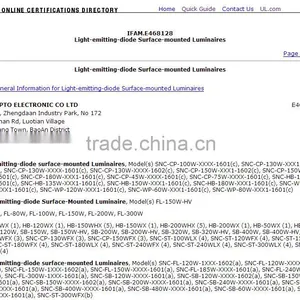 Shenzhen SNC Manufacturer Factory Price New High Lumen UL DLC Listed Outdoor Led Flood Light 240W thumbnail-3