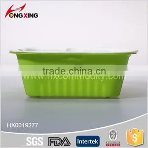 Dishwasher Safe Plastic Square Double Layer Collapsible Colander thumbnail-5