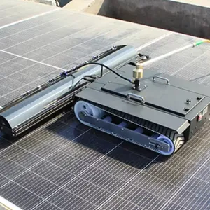 Crawler Type Remote Control Solar Panel Cleaning Robot Rotating Brush Photovoltaic Solar Cleaner Robot thumbnail-3