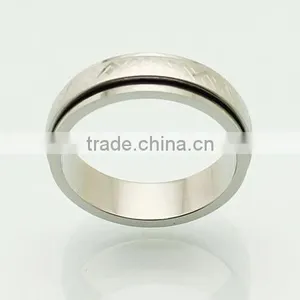 2014 Cheap Wholesale Men Stainless Steel Ring Titanium Silver 316l Stainless Steel Rings thumbnail-1