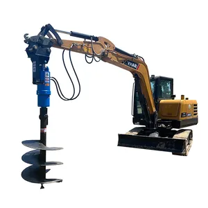 Excavator Spiral Drill Soil Drilling Machine Hydraulic Soil Drill Excavator Accessories Hydraulic Screw Pile thumbnail-6
