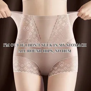 Factory Sale Boyshort Underwear for Women Women's Comfortable Lace Stretch Hipster Underwear thumbnail-2