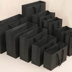 Luxury Merchandise Retail Euro Tote Gift Packaging Art Paper Shopping Bags thumbnail-2