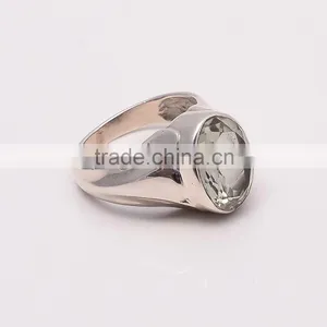 GREEN AMETHYST RING ,925 Sterling Silver Jewelry Wholesale,WHOLESALE SILVER JEWELRY,SILVER EXPORTER,SILVER JEWELRY FROM INDIA thumbnail-2