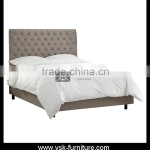 BE-100 Button Headboard Bed Designer Design thumbnail-1